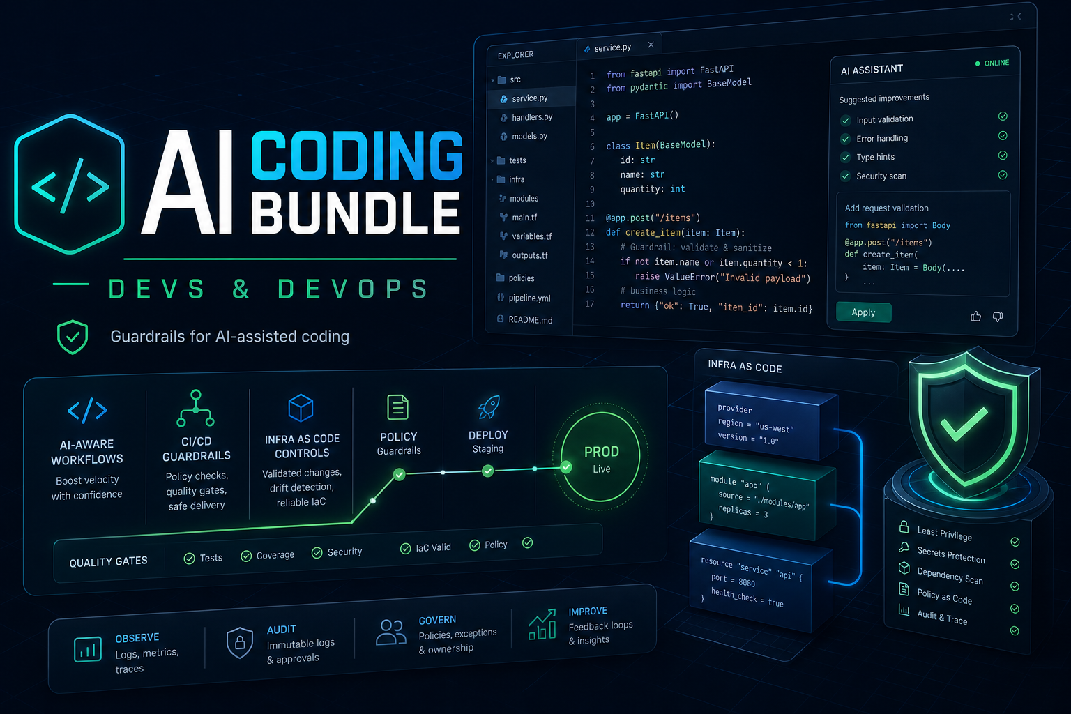 Cloudpeakify AI Coding Bundle for Devs and DevOps product cover